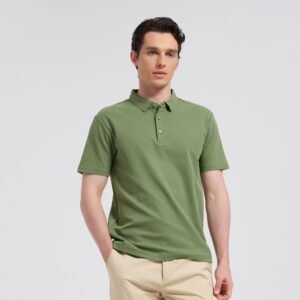 Zhongde 8222 Solona Polo Shirt Summer Business Commute/High-End Light Luxury 7A Antibacterial/Lapel Solid Color/