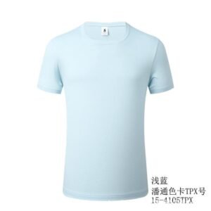 Zhongde Byb0001 Unisex T-Shirt Summer Pure Color Loose Cotton Short-Sleeved Work Clothes Advertising Shirt Printable