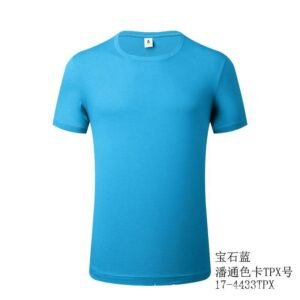 Zhongde Byb0001 Unisex T-Shirt Summer Pure Color Loose Cotton Short-Sleeved Work Clothes Advertising Shirt Printable