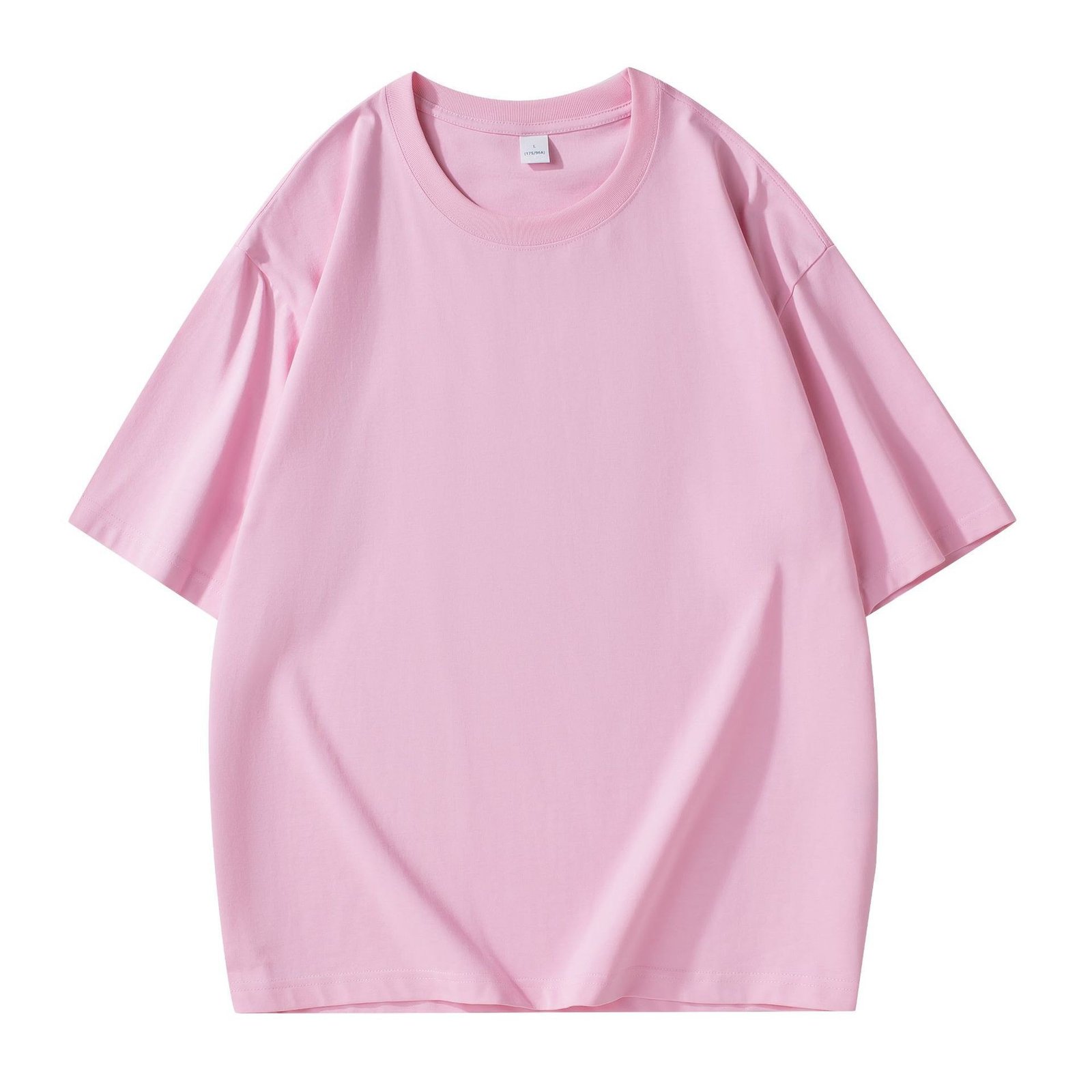 National Trend 260g Large Version Off-Shoulder Pure Cotton T-Shirt Universal Youth Casual Sports Loose Heavyweight Byb26000
