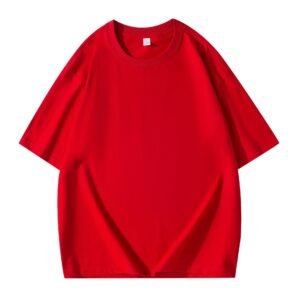 National Trend 260g Large Version Off-Shoulder Pure Cotton T-Shirt Universal Youth Casual Sports Loose Heavyweight Byb26000